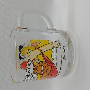 Vintage McDonald's Garfield glass mug